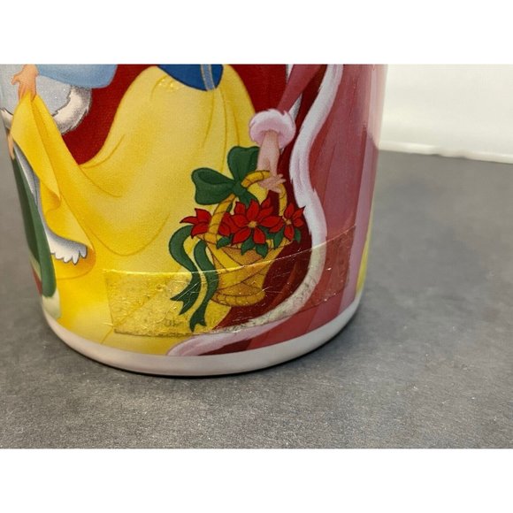 Disney Princess coffee mug cup 2008 Holiday Christmas set of 2 - Picture 5 of 9